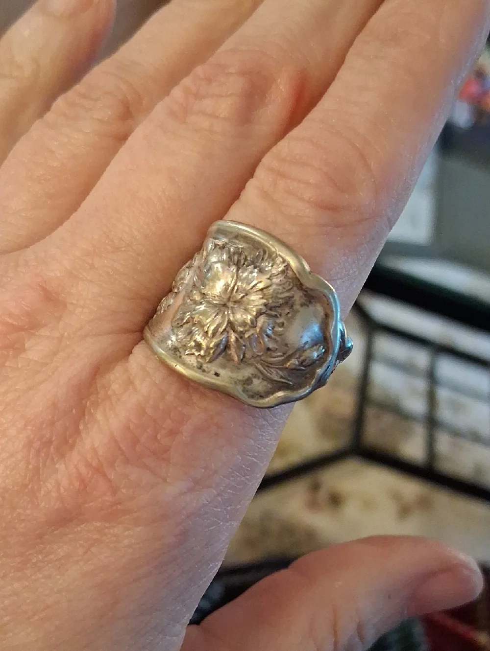 WILLIAM ROGERS SILVER SPOON RING - Picture 5 of 5